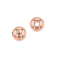 14KR 2.5mm Rose Gold Ball Bead 1.0mm Hole