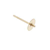 Gold Filled 6mm Flat Back Stud Earring