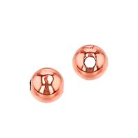 14KR 2mm Rose Gold Heavy Ball Bead 0.75mm Hole
