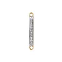 14KY 15x2mm Diamond Bar Connector