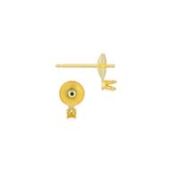 14KY 2.75mm cup Pearl Earring Stud With Prong Setting
