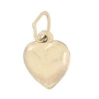 14KY 8mm Puffy Heart Charm