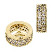 10X4mm Cubic Zirconia Rondelle Bead
