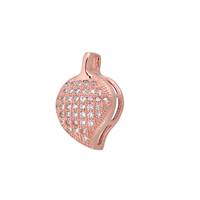 16X11MM ROSE GOLD VERMEIL LEAF CHARM