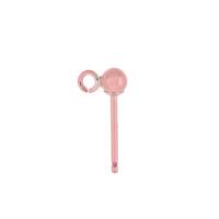 R- GF 3mm/R Ball Stud Earring With Ring