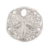 SS 12mm Sand Dollar Charm