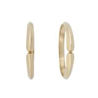 14KY Knife Edge 4 Prongs Ring Shank
