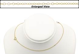 GF 20 Inches Ready To Wear Round Cable Chain Necklace With Springring Clasp