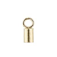 14KY 4mm End Cap With Ring