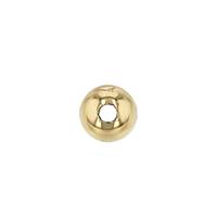 14KY 5mm Heavy Ball Bead With 1.5mm Hole