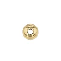 14KY 5mm Heavy Ball Bead With 1.5mm Hole
