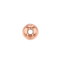 14KR 5mm Ball Bead With 1.5mm Hole