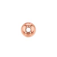 14KR 5mm Ball Bead With 1.5mm Hole
