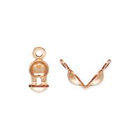 Rose Gold Filled Clamshell Bead Tip