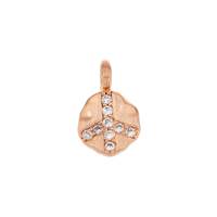 6.3mm Cubic Zirconia Peace Charm