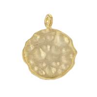 11.3mm Hammered Disc Charm