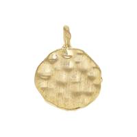 10mm Hammered Disc Charm