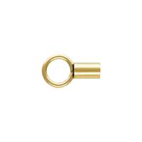 GF 7X4mm Crimp Endcap 1.4mm Hole
