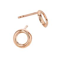 14KR 7mm Round Loop Stud Earring