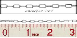 SS 2.5mm Chain Width Elongated Cable Chain