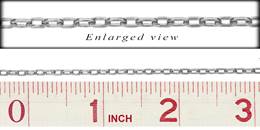 SS 2.5mm Chain Width Square Cable Chain