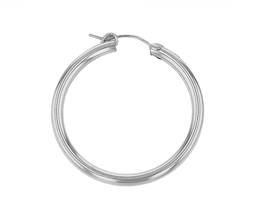 SS 34x3mm Hoop Flex earring