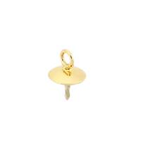 14KY 3mm Pearl Cup Pendant