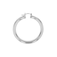 SS 30x5mm Hoop Flex Earring