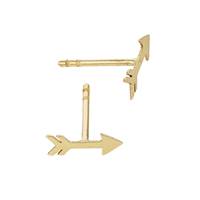 14KY 6mm Arrow Stud Earring