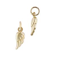 14KY 11mm Puffy Angel Wing Charm