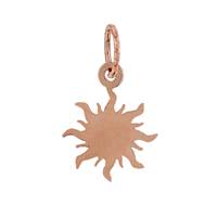 14KR 7mm Flat Sun Charm