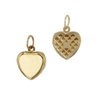 14KY 7.5mm Heart Charm