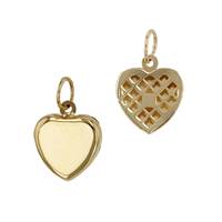 14KY 9mm Heart Charm