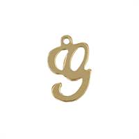 GF 11mm Cursive Script Letter G Charm