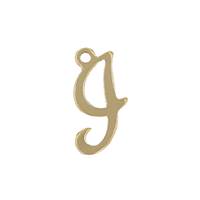 GF 11mm Cursive Script Letter I Charm