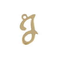 GF 11mm Cursive Script Letter J Charm