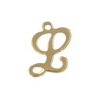 GF 11mm Cursive Script Letter L Charm