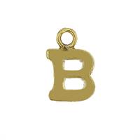 GF 8mm Block Style Letter B Charm