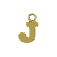 GF 8mm Block Style Letter J Charm