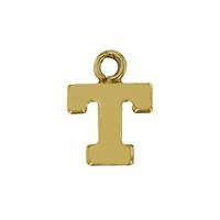 GF 8mm Block Style Letter T Charm