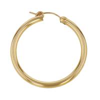 GF 50x3mm Flex Hoop Earring