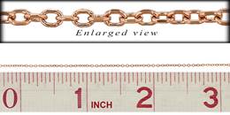 14KR 1.0mm Chain Width Diamond Cut Cable Chain