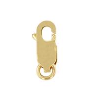 22KY 11.7mm Lobster Clasp With Ring Open Jumpring