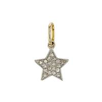 14KY 7.5mm Diamond Diamond Star Charm