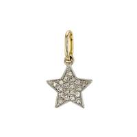 14KY 7.5MM DIAMOND DIAMOND STAR CHARM