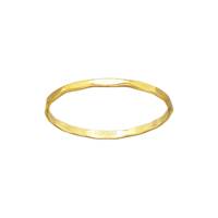 GF Size7 1.0mm Thick Hammered Stacking Ring
