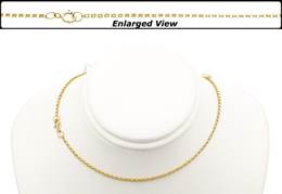 14KY 20 Inches 1.4mm Chain Width Ready to Wear Belcher Rolo Chain Necklace With Springring Clasp