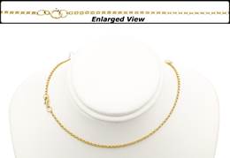 14KY 20 Inches 1.4mm Chain Width Ready to Wear Belcher Rolo Chain Necklace With Springring Clasp