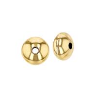 14KY 5.6X3. Smooth Saucer Bead