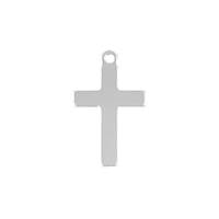 SS 16x10mm Cross Charm